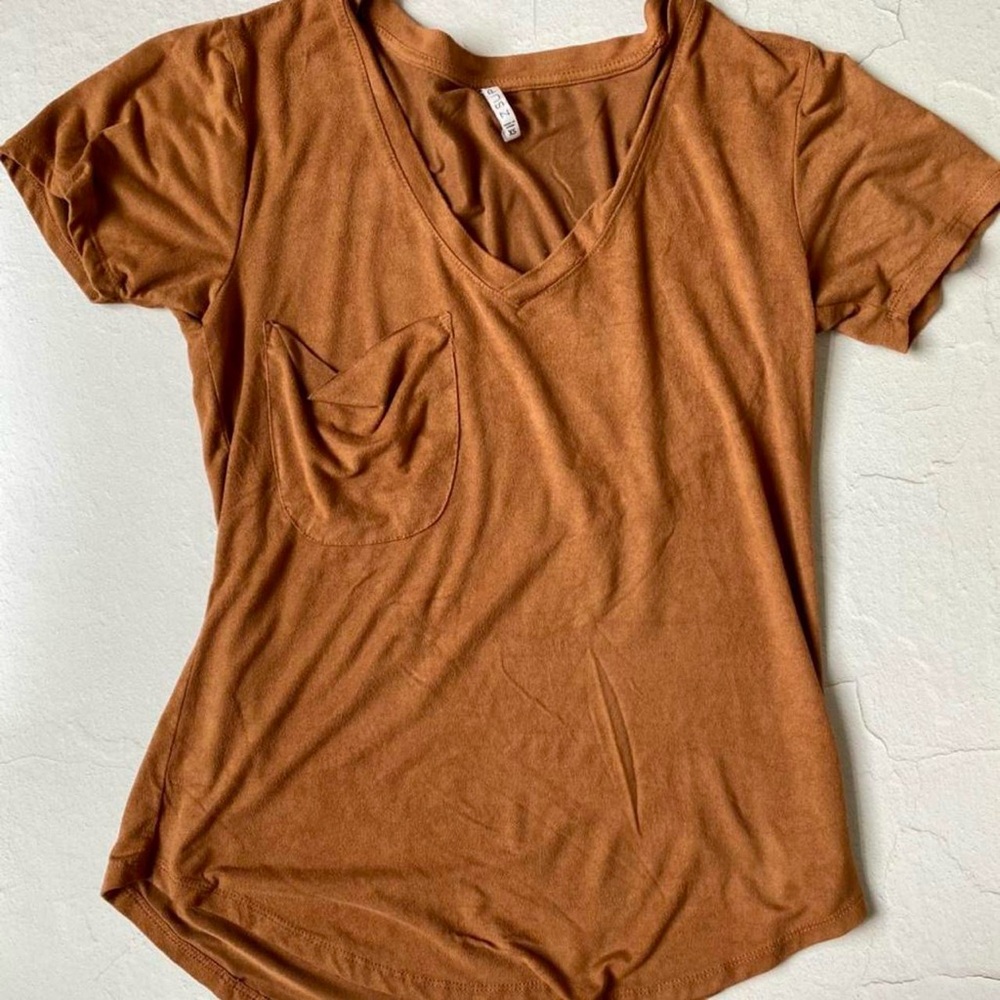 Z Supply faux suede pocket tee. Worn once! Very soft and comfortable. Size XS.